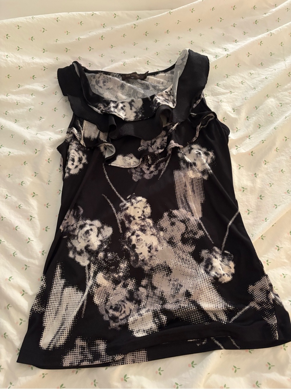 The Limited black & white floral print blouse
